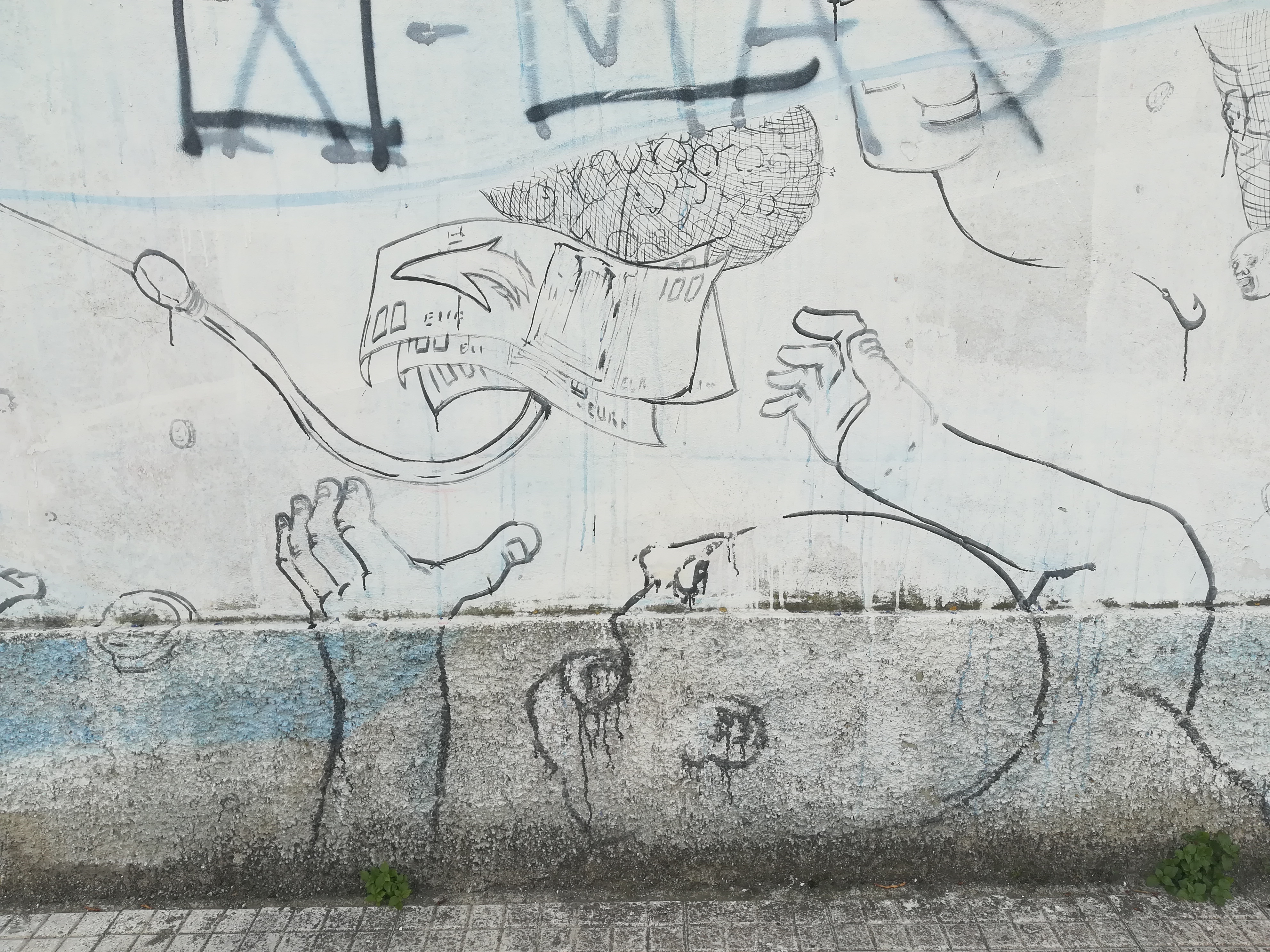 Blu - Street art - Messina - Teatro Pinelli - Messina - Casa del Portuale