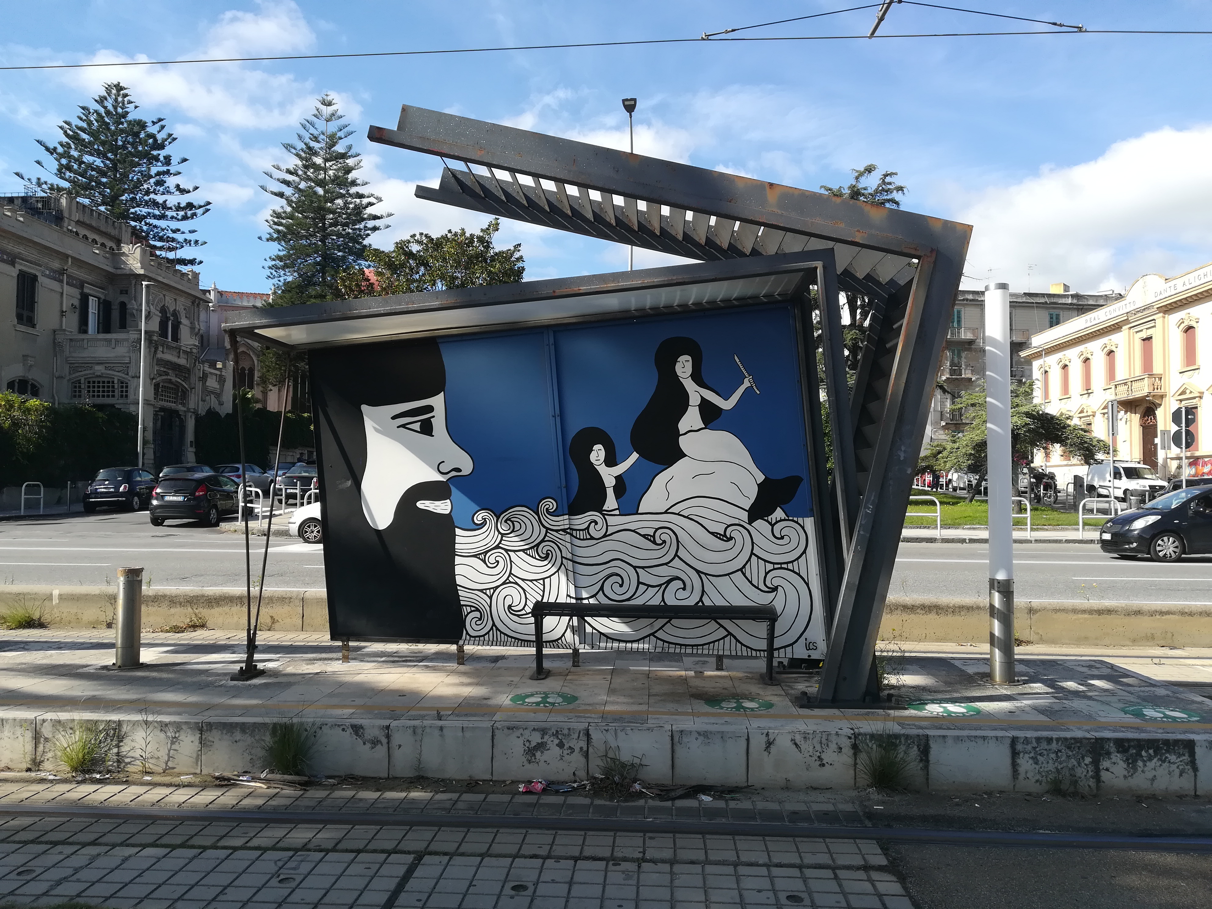 Ics - Marco Anna - Ulisse - sirene - Dante - Passeggiata a Mare - Pensilina tram - Distrart - Messina