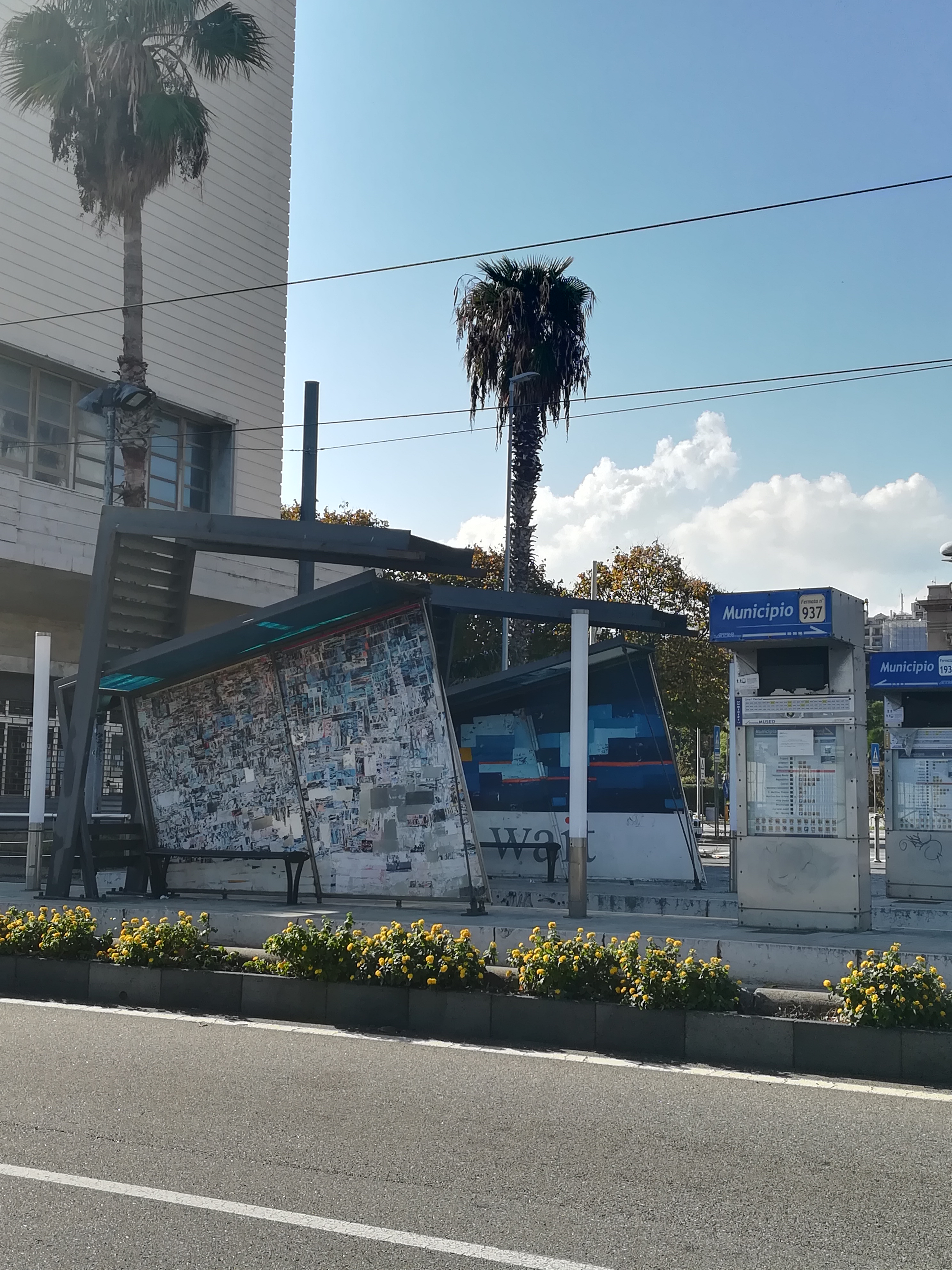 Cortina del porto - Municipio - Pensilina tram - Distrart - Messina