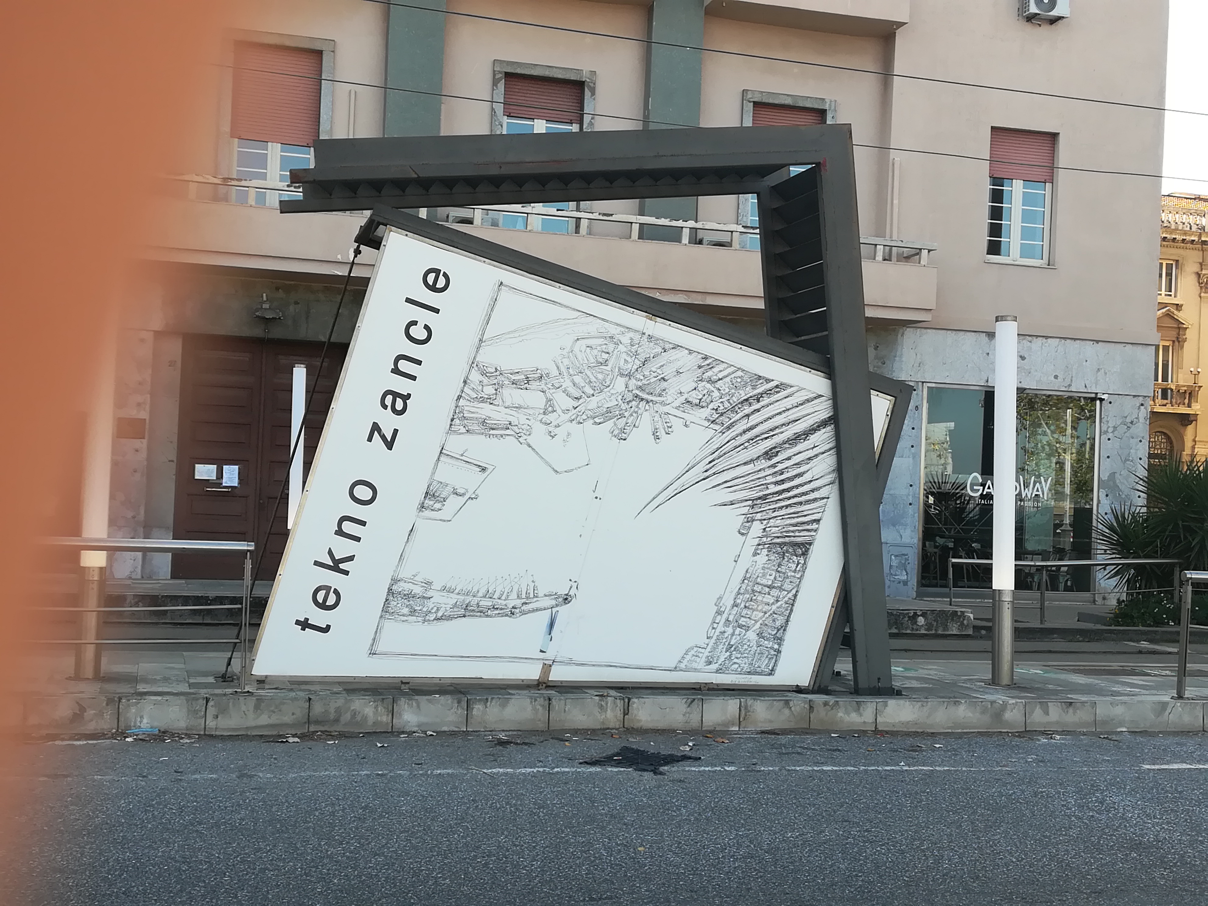 Cortina del porto - Pensilina tram - Distrart - Messina