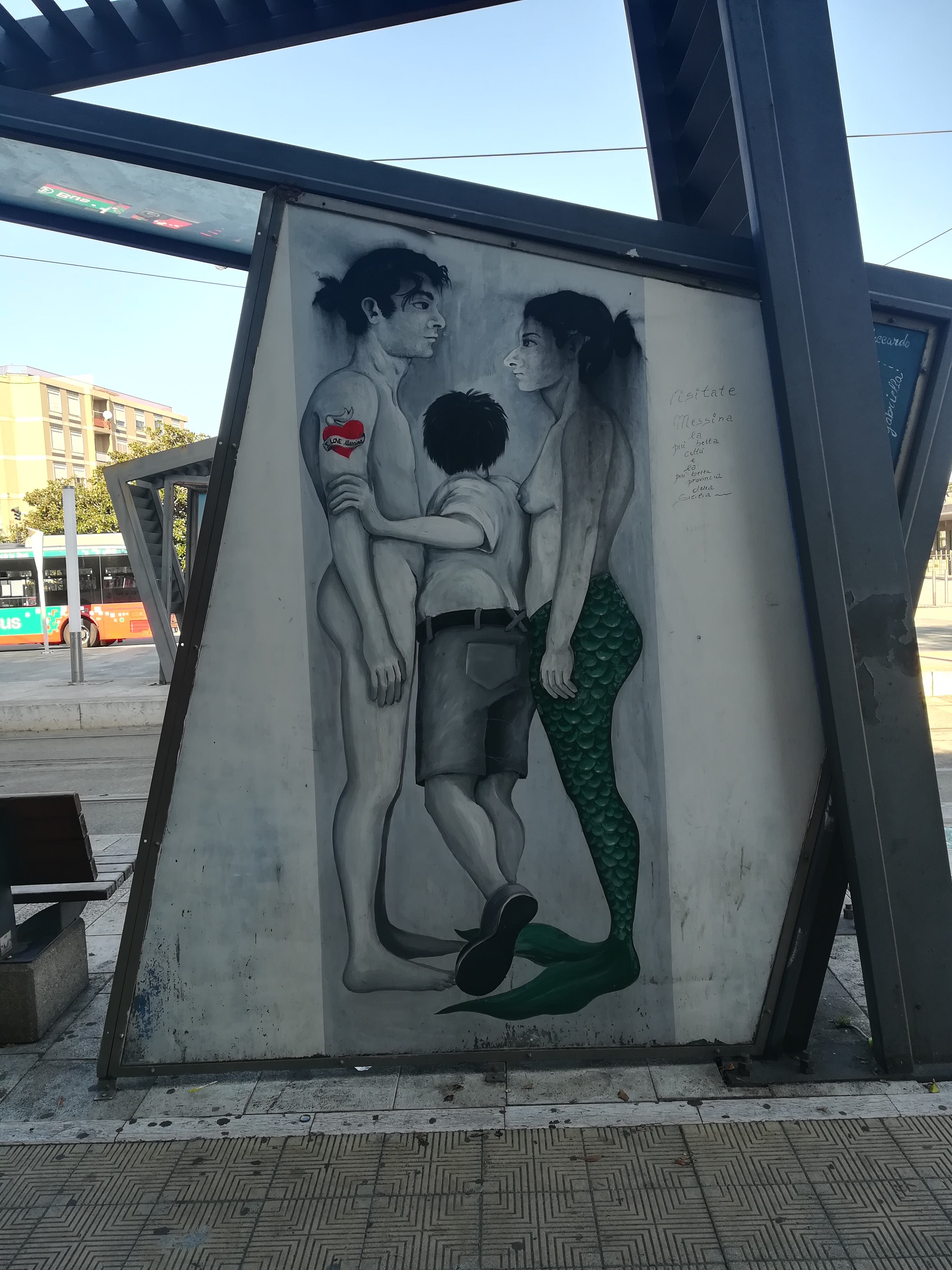 Collettivo FX - Pensilina tram - Piazza Repubblica - Distrart - Messina