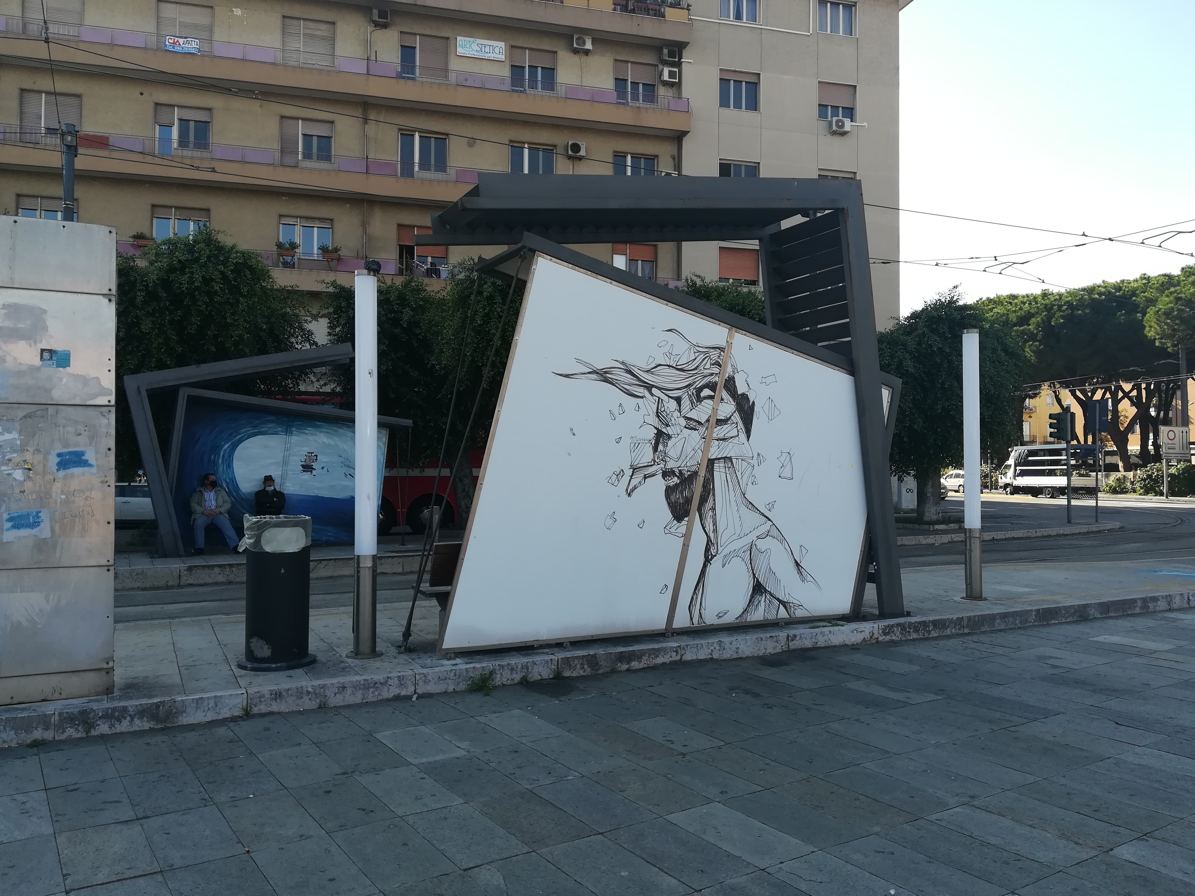 Pensilina tram - Piazza Repubblica - Distrart - Messina